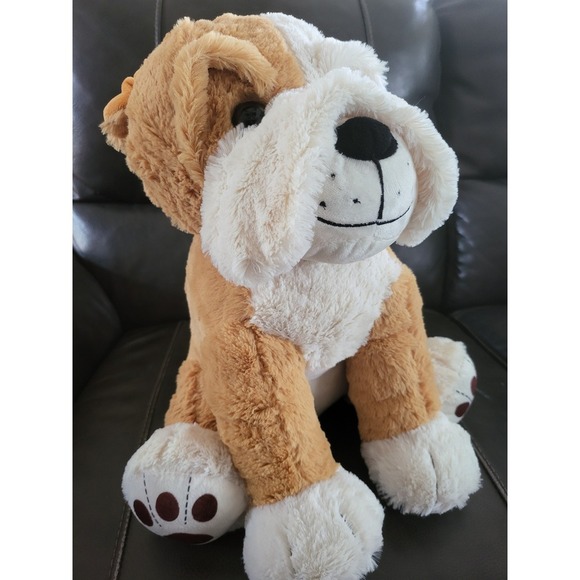 Bulldog Plush Stuffed Animal Puppy Dog Toy Cute Kids Decor Soft - Picture 7 of 9